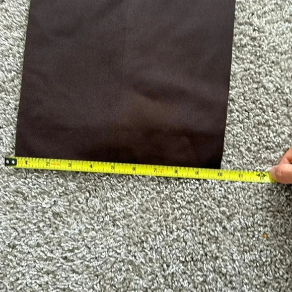 Anne Klein high wasted chocolate wool trousers - Picture 8 of 9